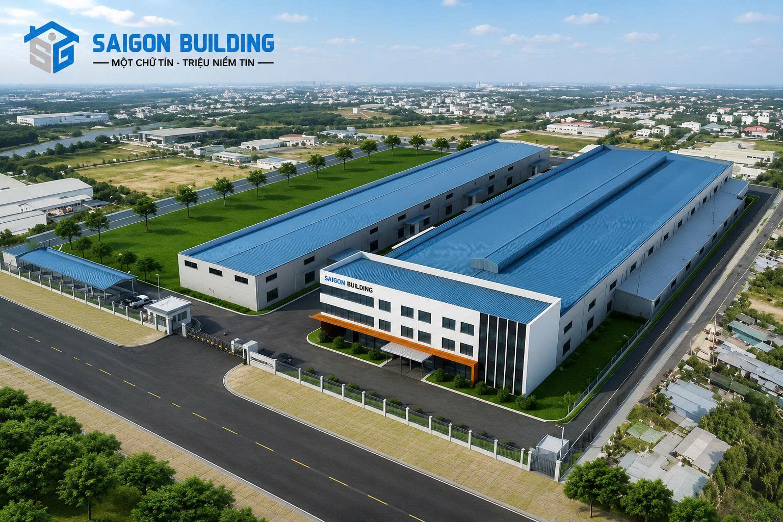 Xây dựng nhà xưởng Hóc Môn trọn gói, chuyên nghiệp