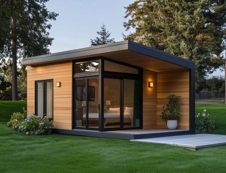 Dự toán trọn gói 10 căn nhà lắp ghép khu nghỉ dưỡng diện tích 24m²