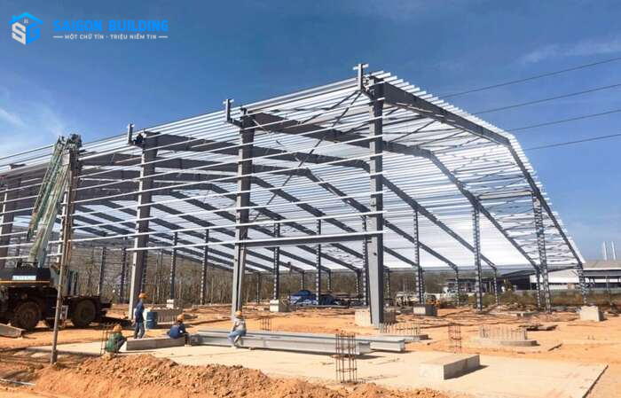 Nhà xưởng khung thép trọn gói TPHCM