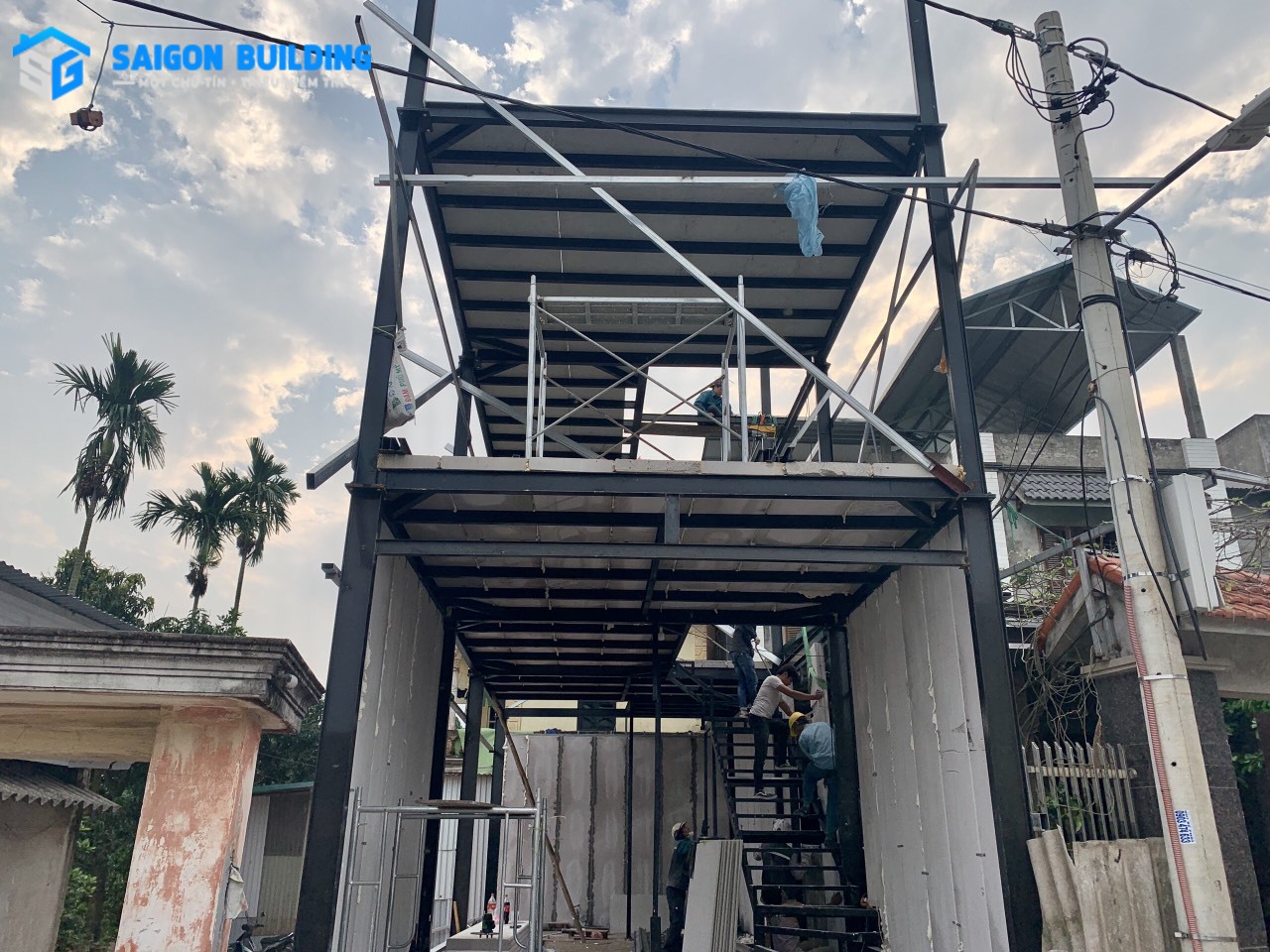 Thi công nhà lắp ghép Bình Dương